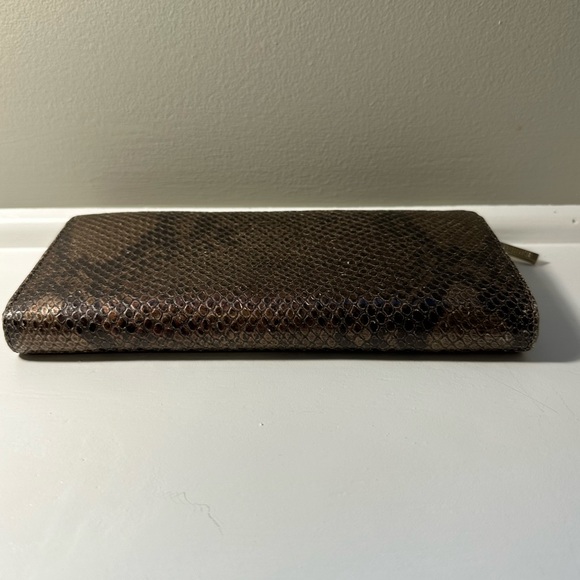 Elaine Turner bronze snakeskin wallet - Picture 5 of 7